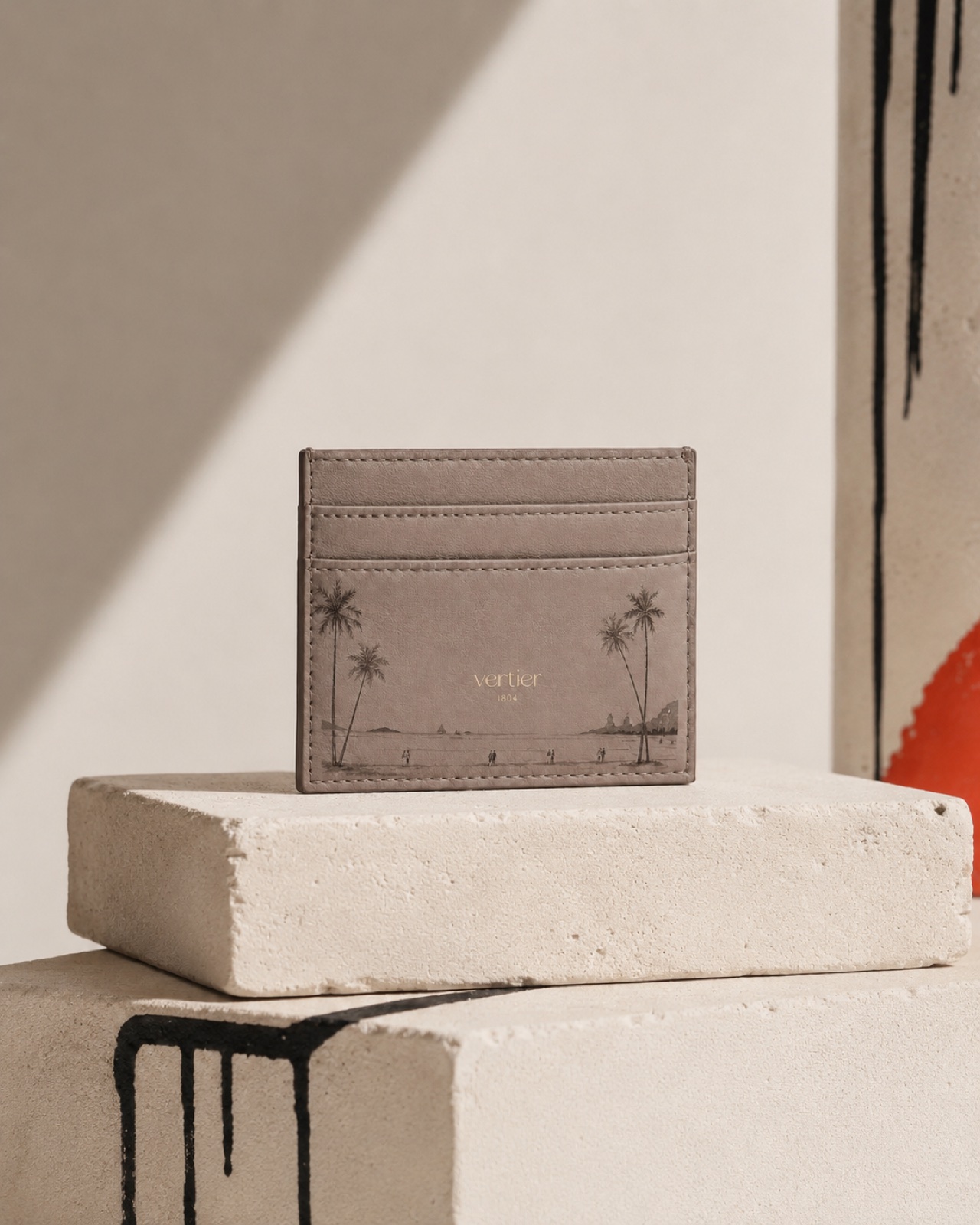 The Cardholder on a stone display alternate view 2