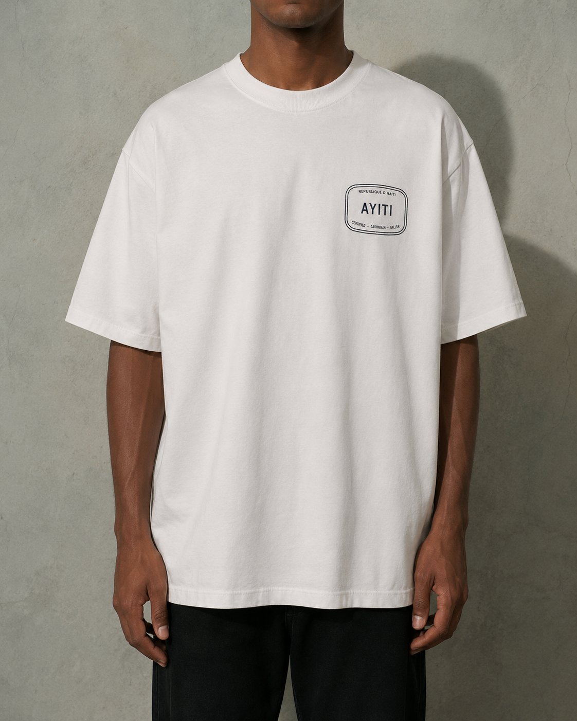 "Final Stop" Tee, departures board worn through an archway alternate view 2