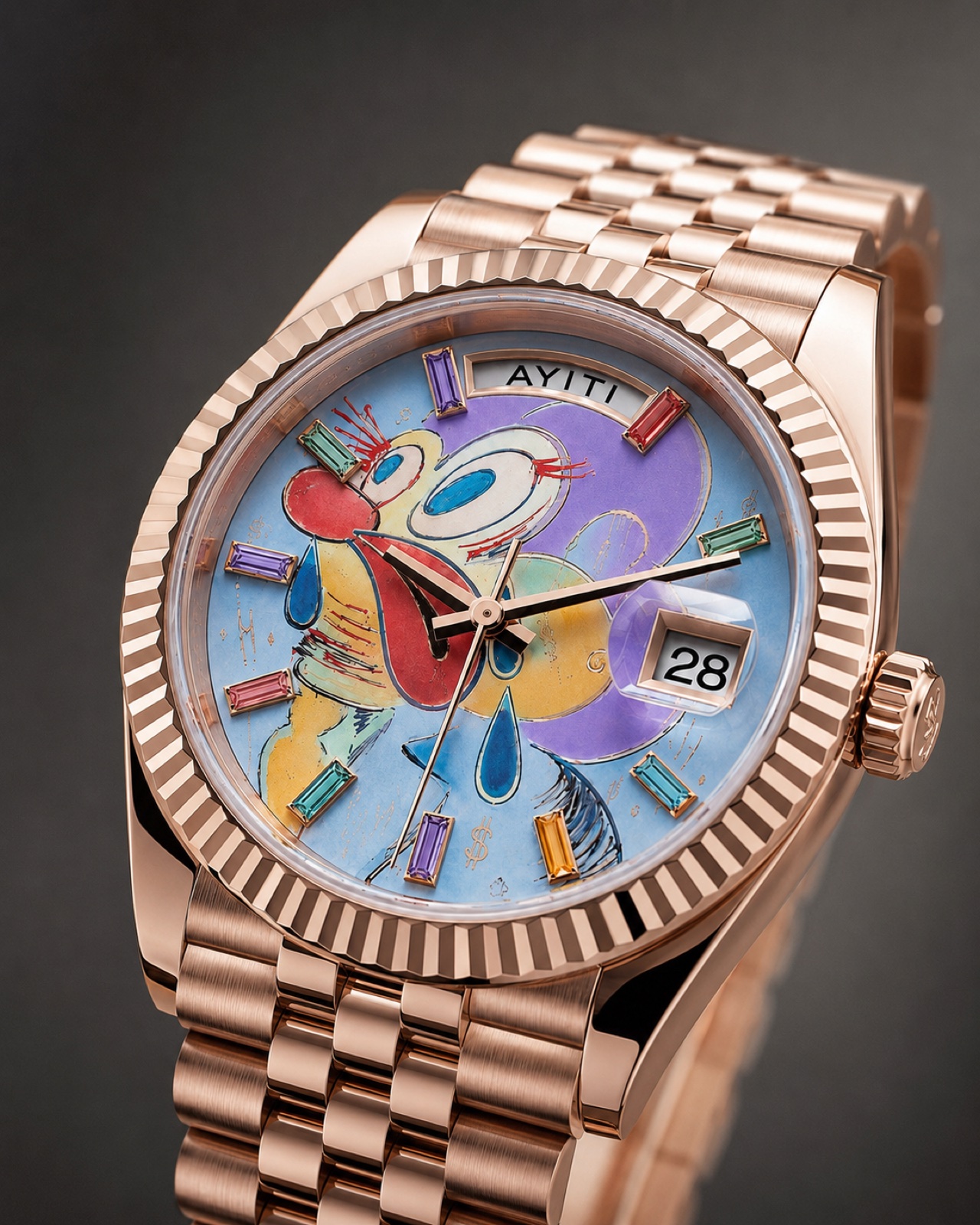 AYITI rose-gold watch front product view alternate view 4
