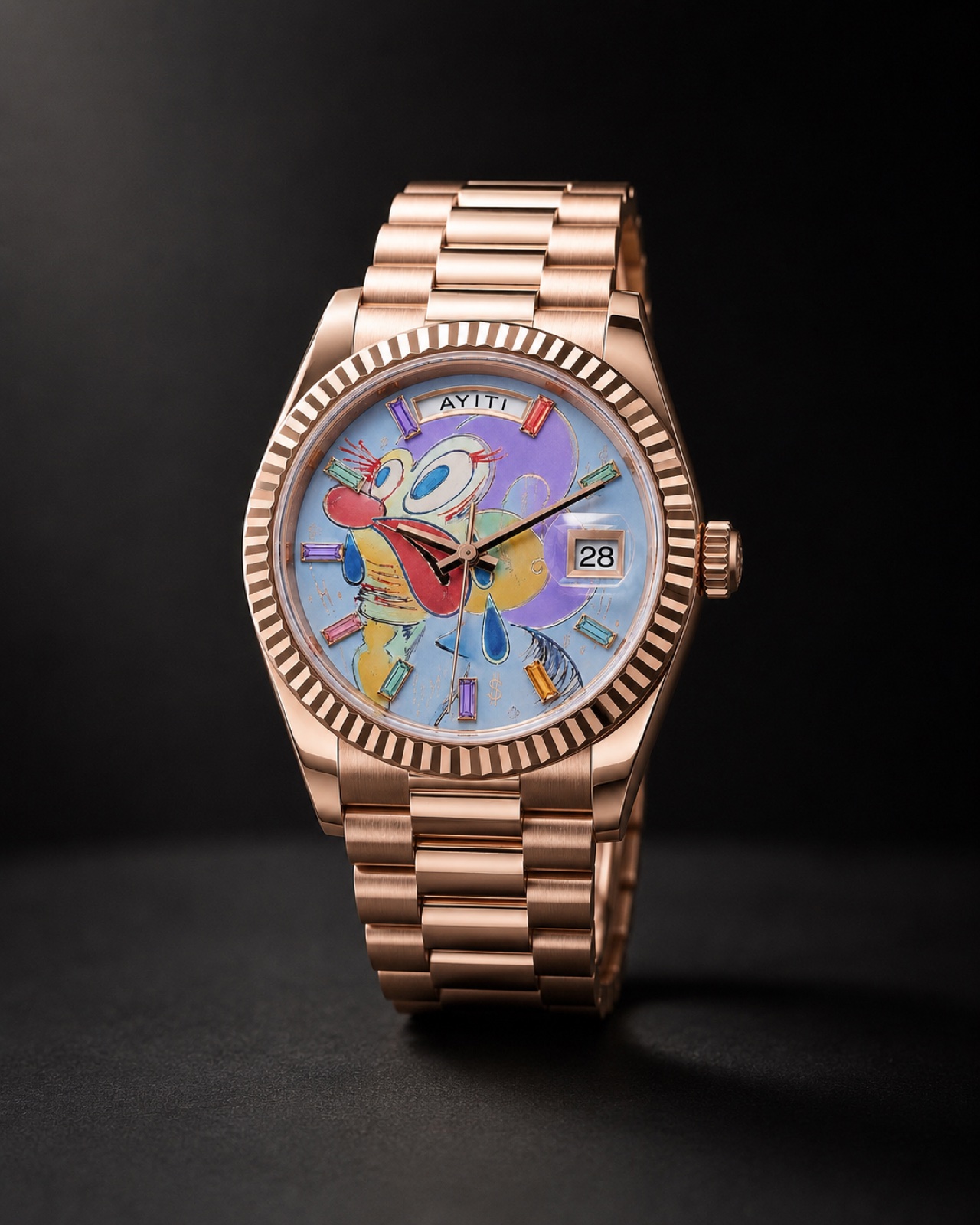 AYITI rose-gold watch front product view alternate view 2