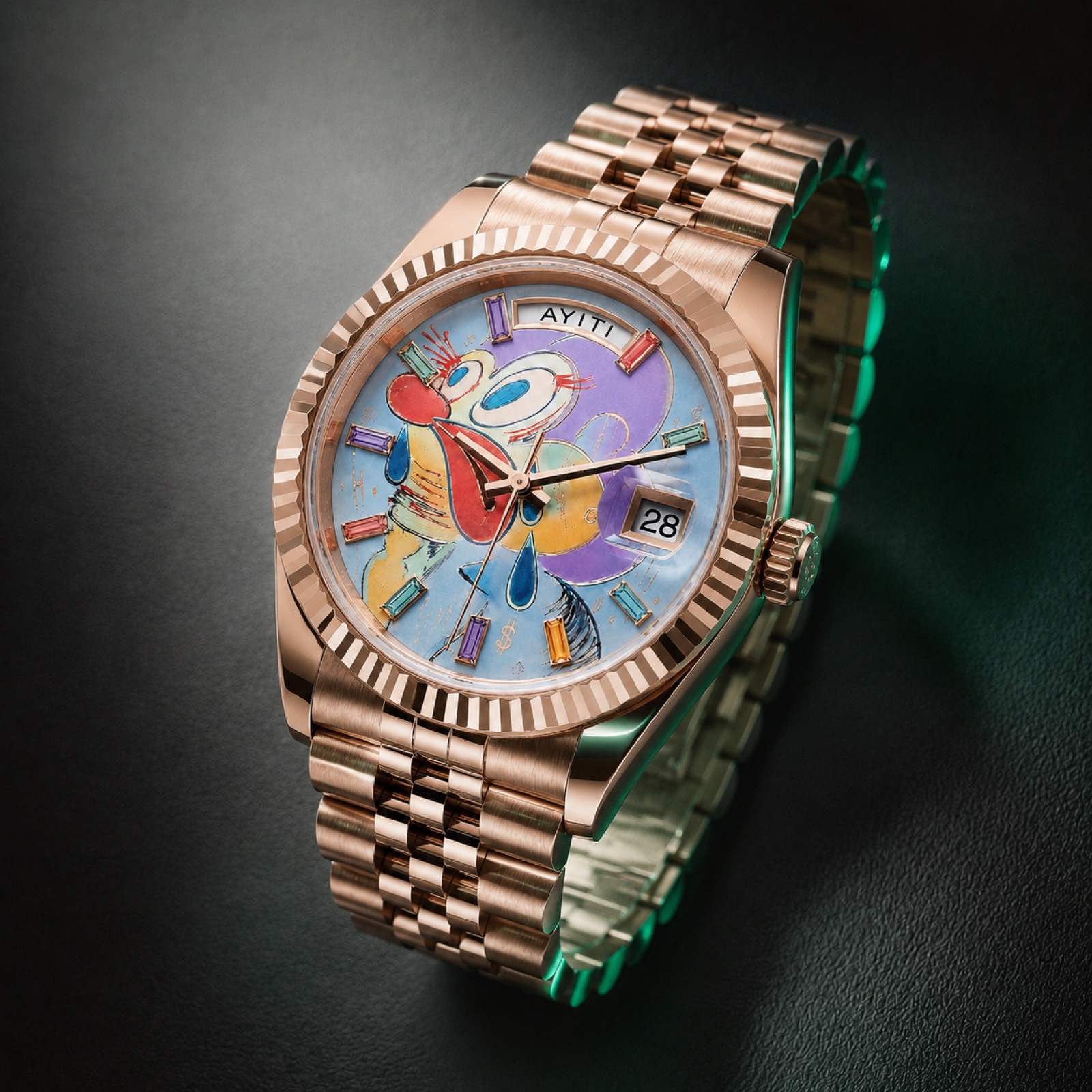 AYITI rose-gold watch front product view alternate view 5