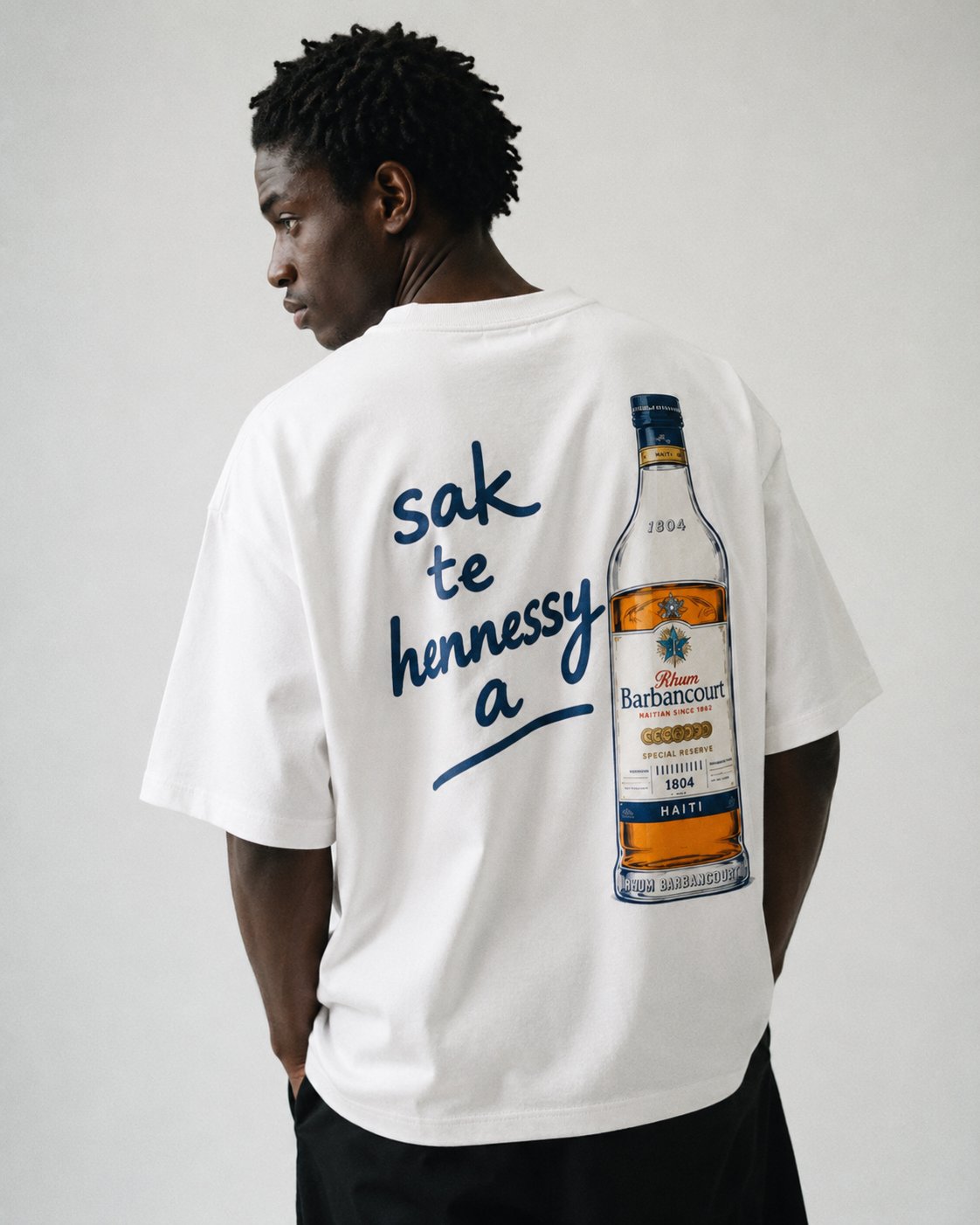 White Label Tee worn outdoors alternate view 7