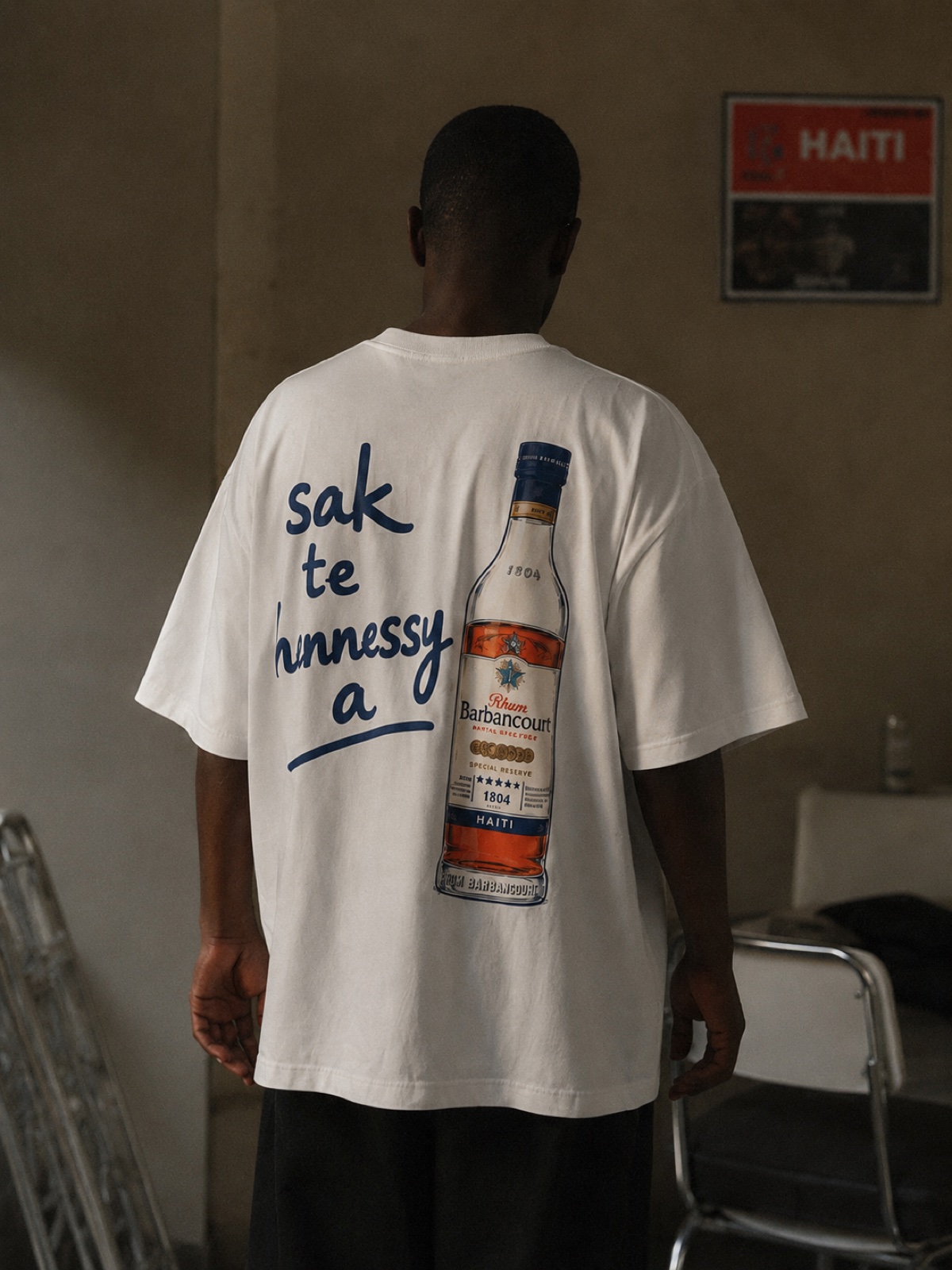 White Label Tee worn outdoors alternate view 4